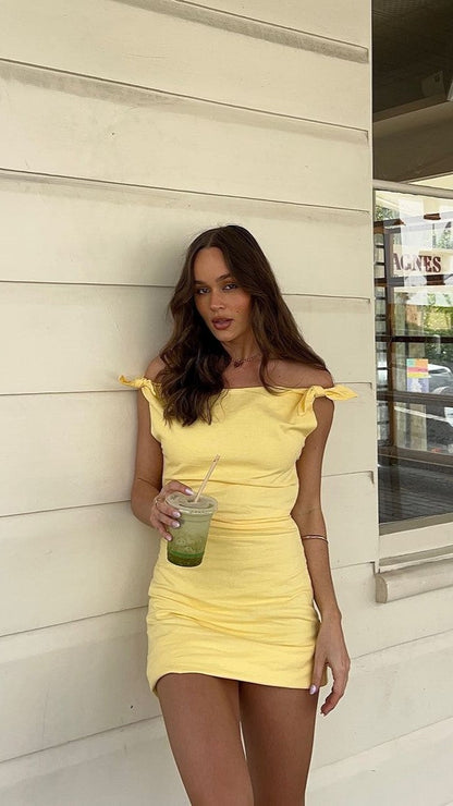 Ebbe Mini Dress - Lemon