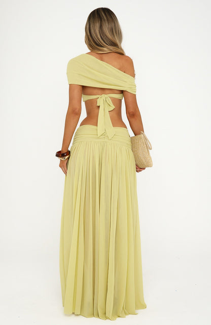 Amore Ease Maxi Skirt Pistachio Mist