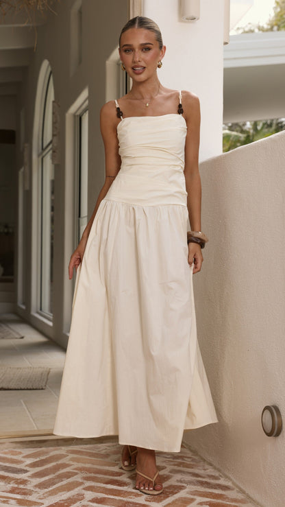 Raziela Maxi Dress - Cream