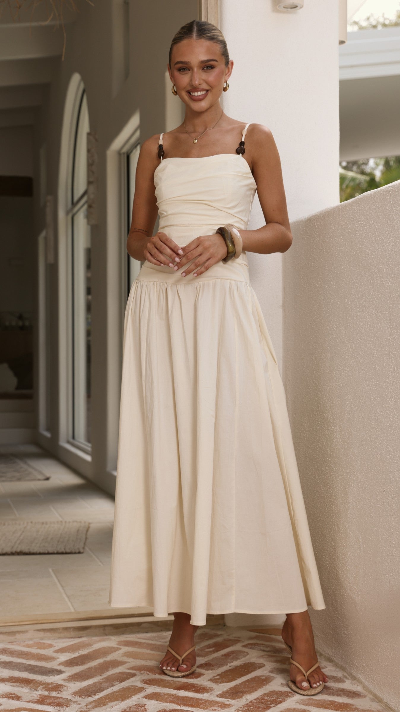 Raziela Maxi Dress - Cream