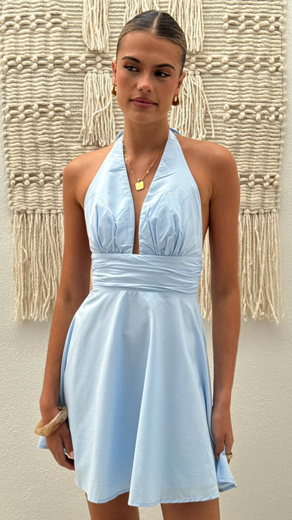 Anara Mini Dress - Blue
