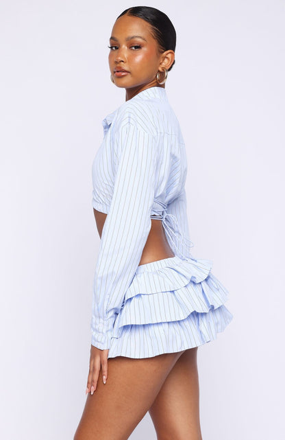 Lightening Hour Mini Skort Sky Blue