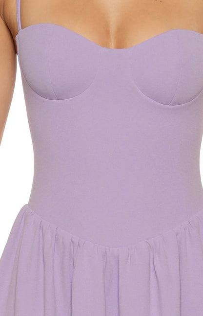 Almost Yours Lilac Crepe Maxi Dress