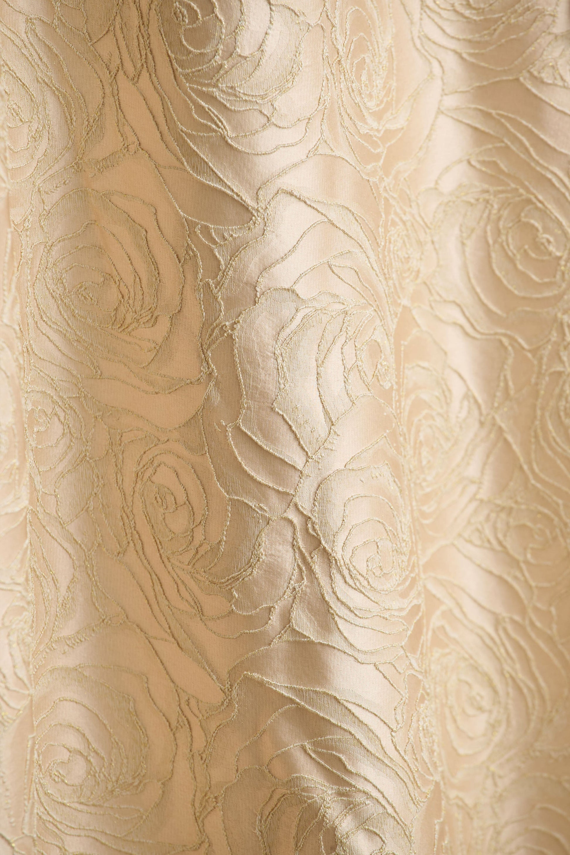 Hypnotic | Gold Jacquard Bandeau Midi Dress