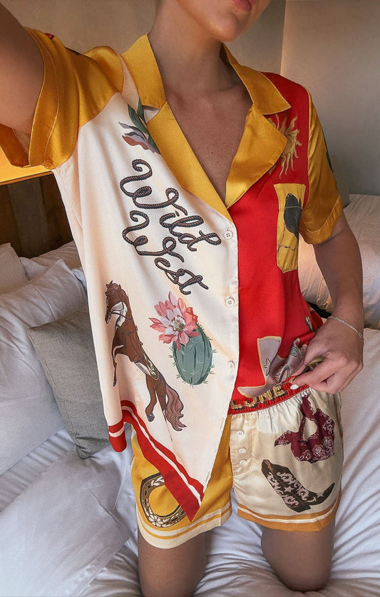Home and Away PJ Set ~ Lone Star Silky