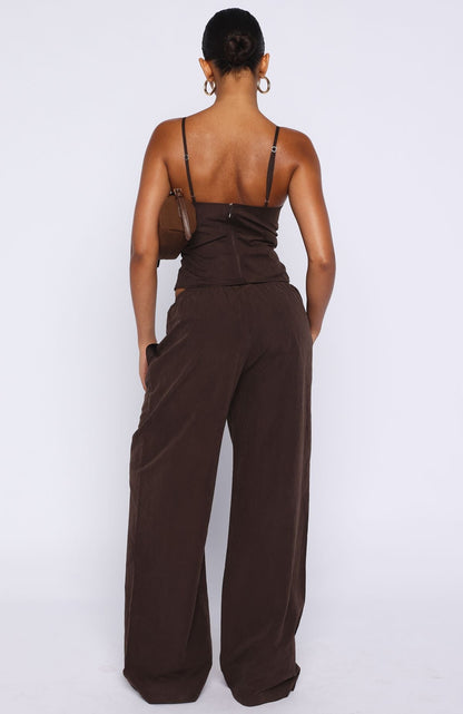 Take A Stance Pants Chocolate