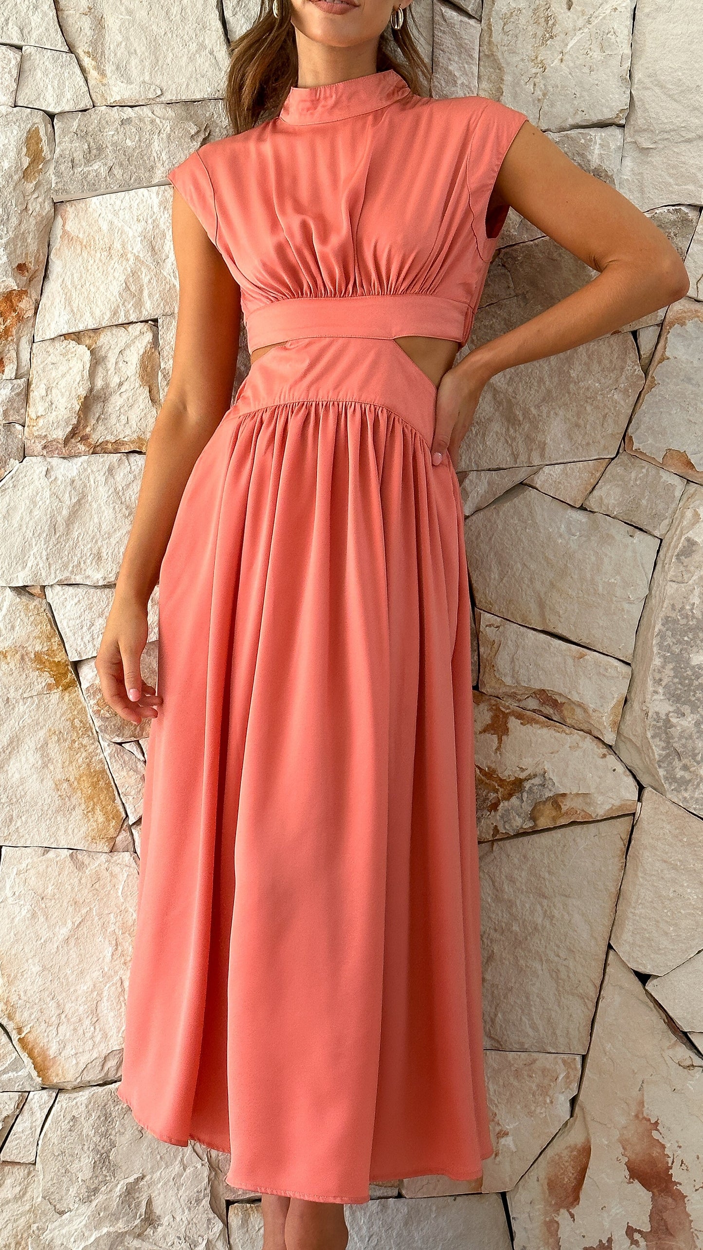 Cindie Midi Dress - Desert