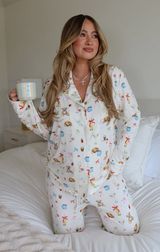 Classic PJ Set ~ Sundays in Paris Jersey