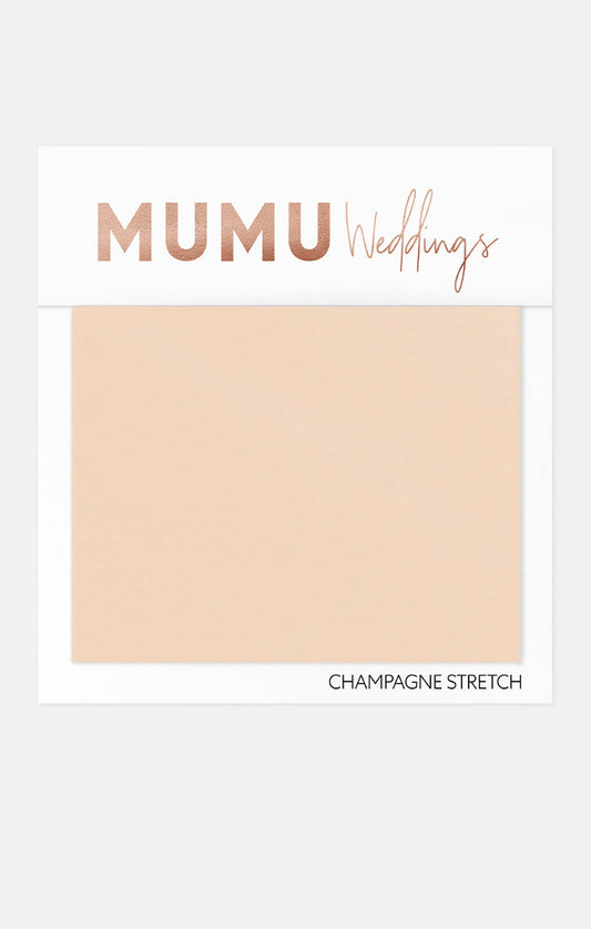 Bridesmaid Fabric Swatch ~ Champagne Stretch