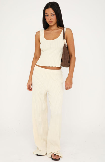 Street Chic Knit Top Buttercream