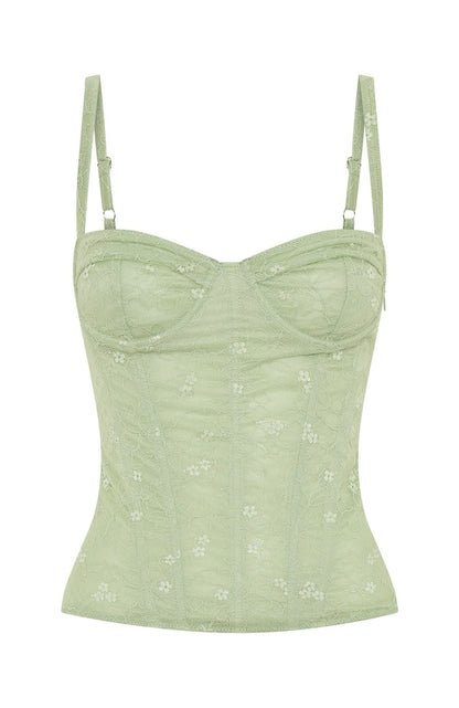 All The Thrills Bustier Sage