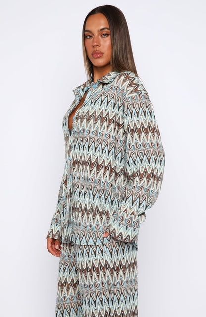 Doll Behaviour Long Sleeve Shirt Ocean Waves