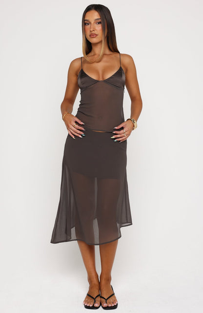 Soft Horizon Top Charcoal